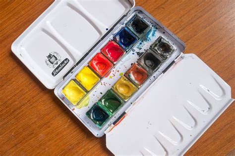 schmincke watercolour metal box set of 12 half pans|schmincke watercolor color chart.